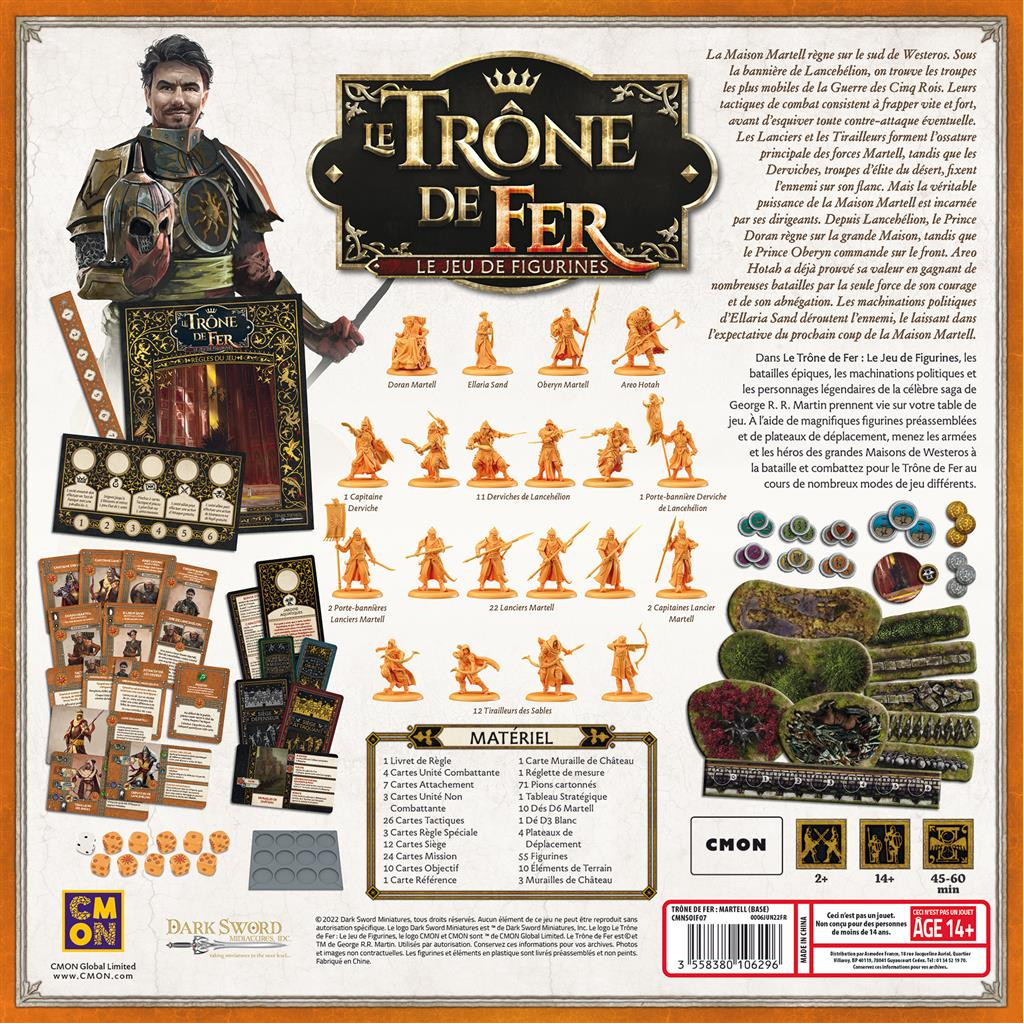 Le Trône de Fer : le Jeu de Figurines - Boîte de base Martell