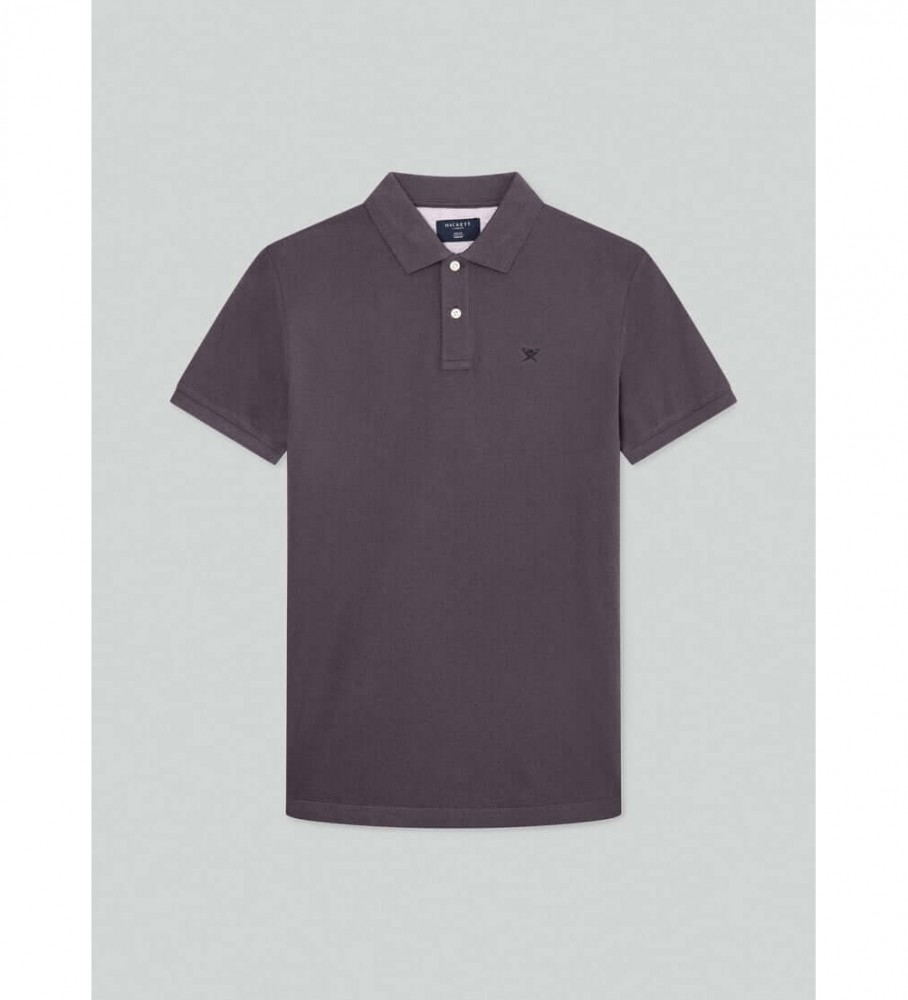 Hackett Polo Slim Fit Logo cinza