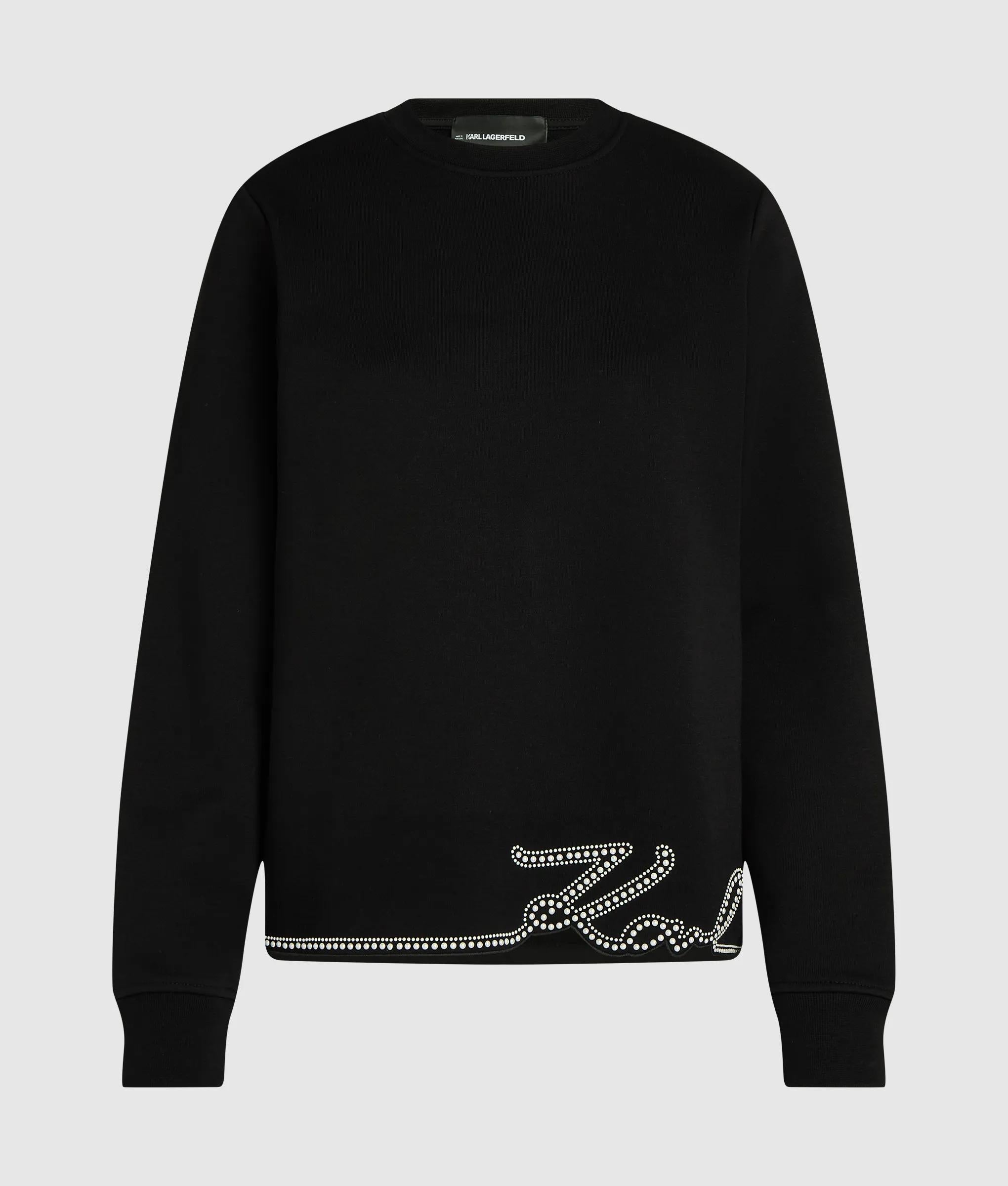 Handtekening nep parel zoom sweatshirt