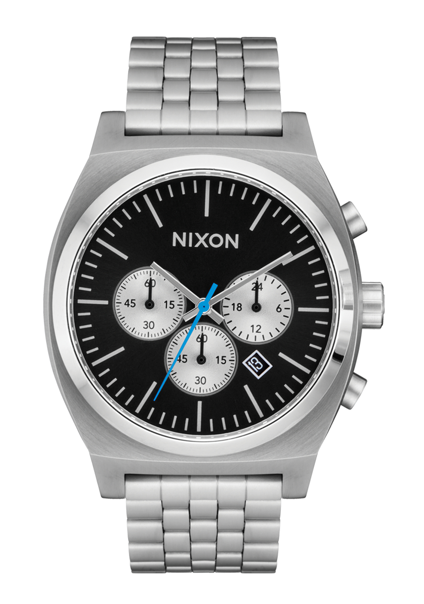 Nixon Time Teller Chrono Chrome / Black / Chrome Sunray