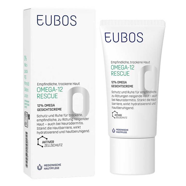 Eubos Omega-12 Rescue 12 % Omega Gesichtscreme, 50 ml