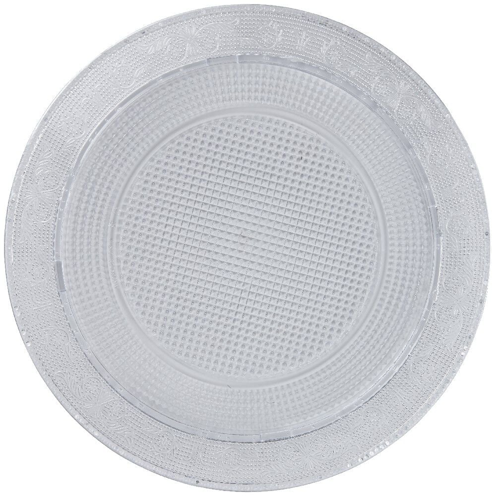 Plateau rond blanc luxe