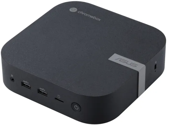 ASUS Chromebox 5 SC002UN - Mini PC 1 x Celeron 7305 - RAM 4 GB - SSD 128 GB - NVMe - UHD Graphics - Gigabit Ethernet, 2.5 Gigabit Ethernet, Bluetooth 5.2, IEEE 802.11ax (Wi-Fi 6E) - Chrome OS - skærm: ingen - økosort