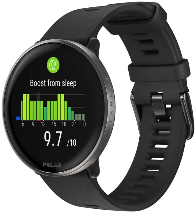 Polar Ignite 3 Titanium sportur S-L (sort)
