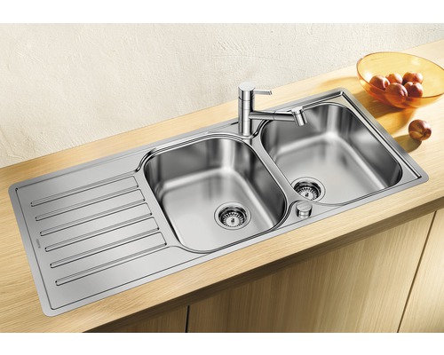 Blanco LANTOS 8 S-IF spoelbak, 1160 x 500 mm, roestvrij staal, geborstelde afwerking, 519713