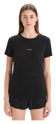 T-shirt Manches Courtes Mérinos Femme Icebreaker ZoneKnit Noir