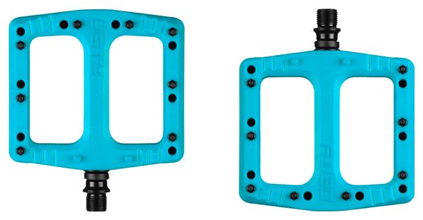 Paire de Pédales Plates Deity Deftrap Turquoise