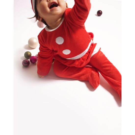 Pyjama + Bonnet de Noël   Rouge        de               P'tit bisou