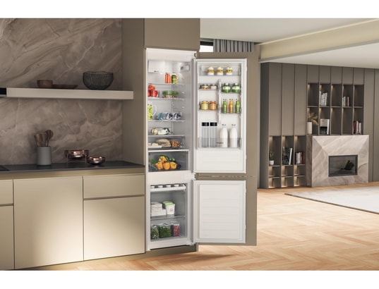 WHIRLPOOL - Réfrigérateur congélateur encastrable WHC20D011B1FR, 300 litres, Froid brassé, Fresh box