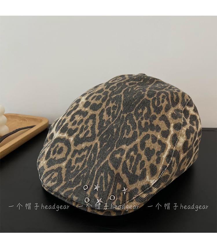 Alpha Kiss - Luipaardprint Baret