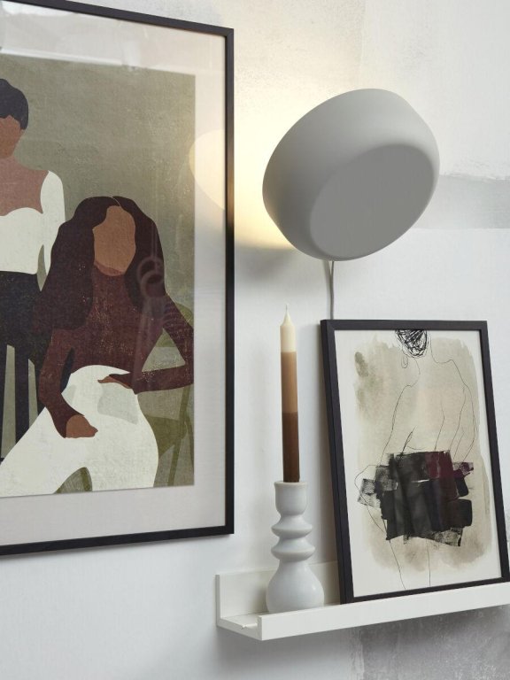 It's about Romi Porto wandlamp lichtgrijs