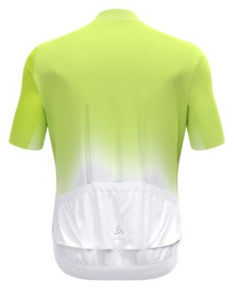 Maillot Manches Courtes Odlo Zeroweight Chill-Tec Jaune/Blanc