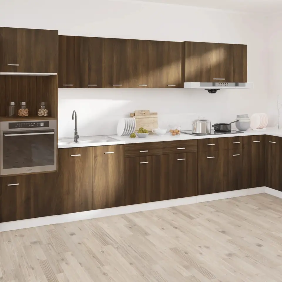 vidaXL - Ladekast - Bruin - Bewerkt hout