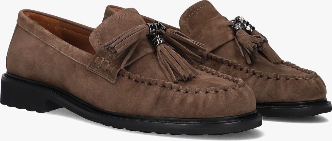 taupe stefano lauran loafers pe2013