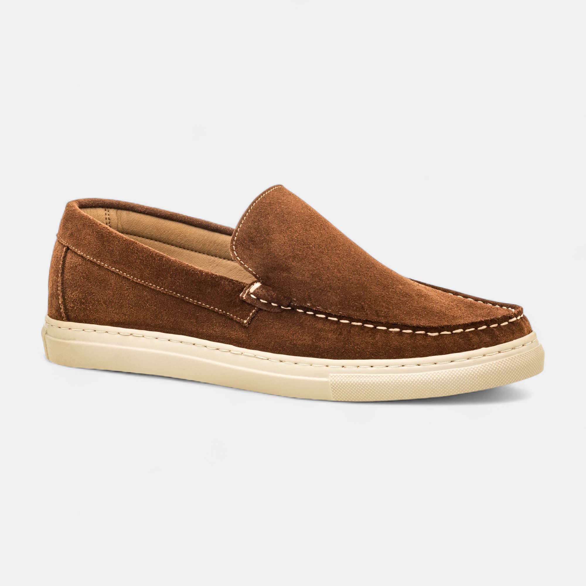Mocassins Homme en cuir marron