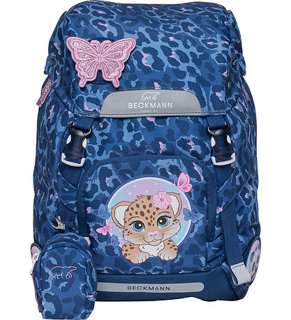 Beckmann Schulranzen-Set - Classic+ - Gepard - Dunkelblau
