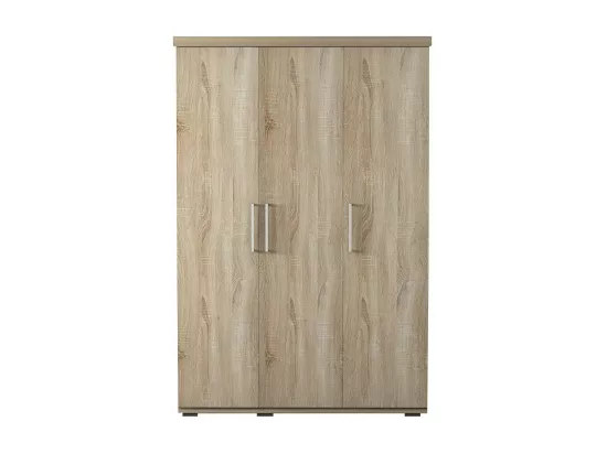 Armoire, garde-robe, collection TOM, 3 portes 120 cm, penderie intégrée chêne sonoma