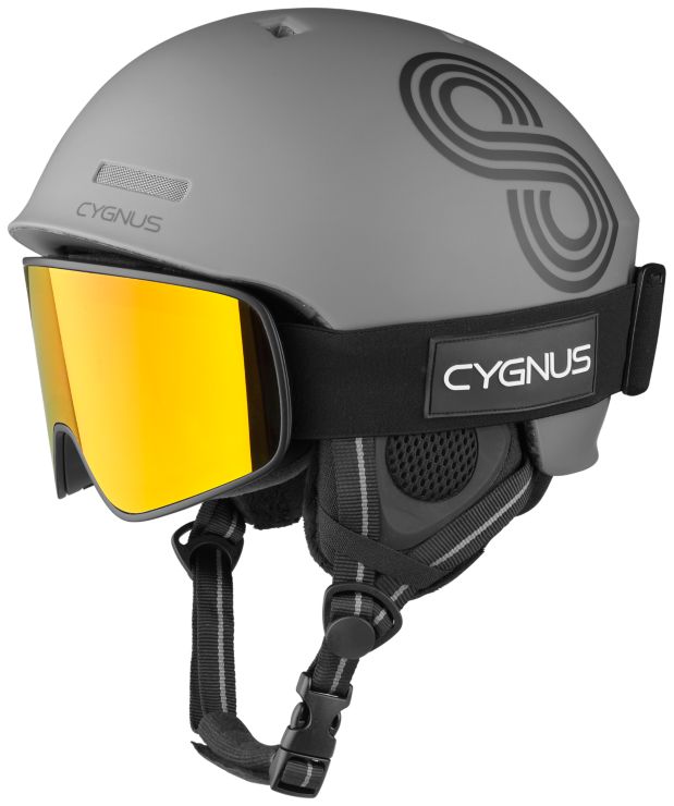 CygnusSki Helmet Set - grau