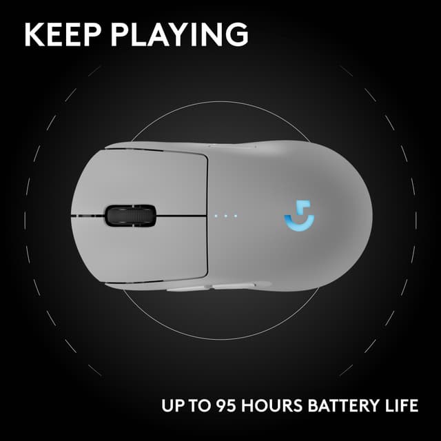 Logitech G PRO 2 LIGHTSPEED gaming-mus (hvid)