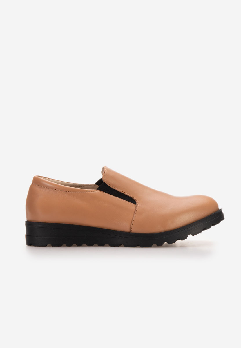 Chaussures casual femme en cuir bruns Serrea
