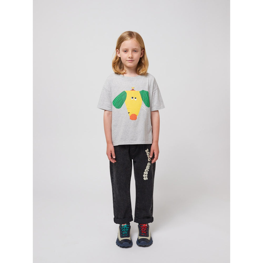 Køb Bobo Choses Heather Grey Happy Dog T-Shirt