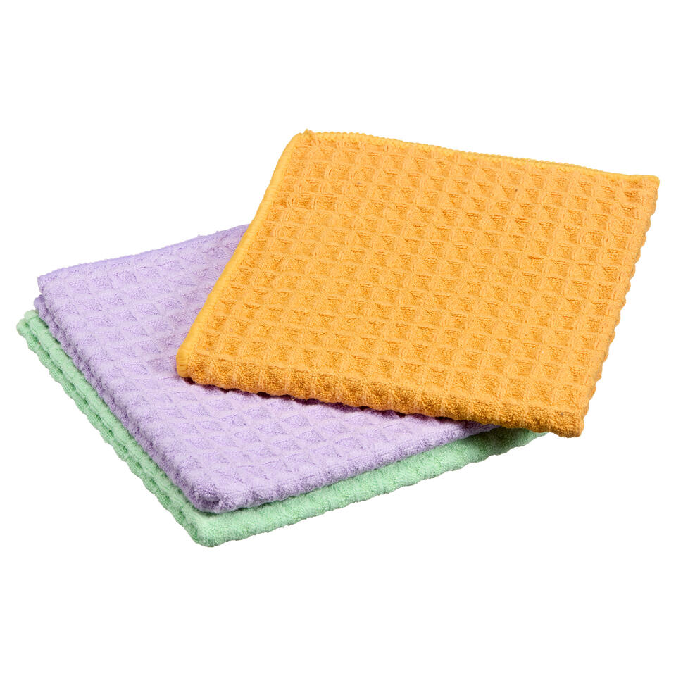 Schoonmaakdoek Multicolor - 3 Stuks