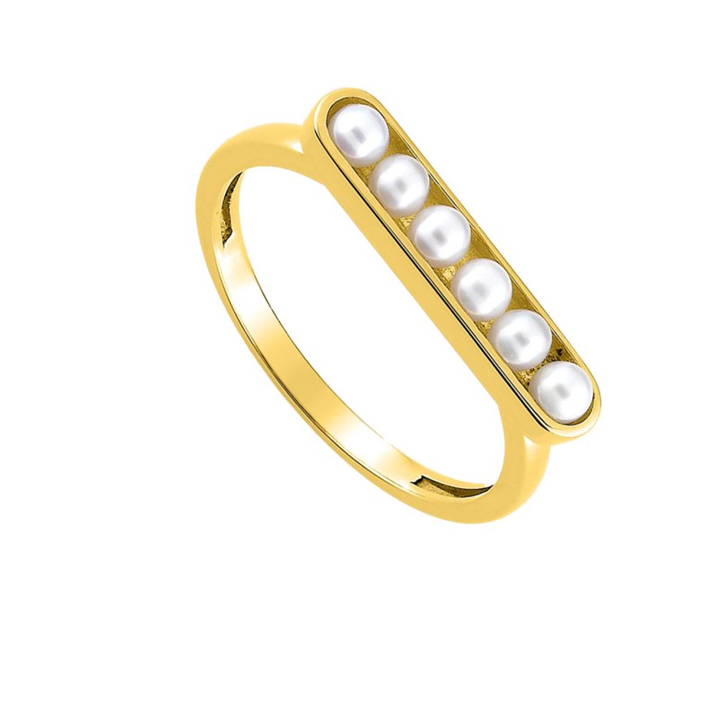 Bague Femme - perle - Or 18 Carats