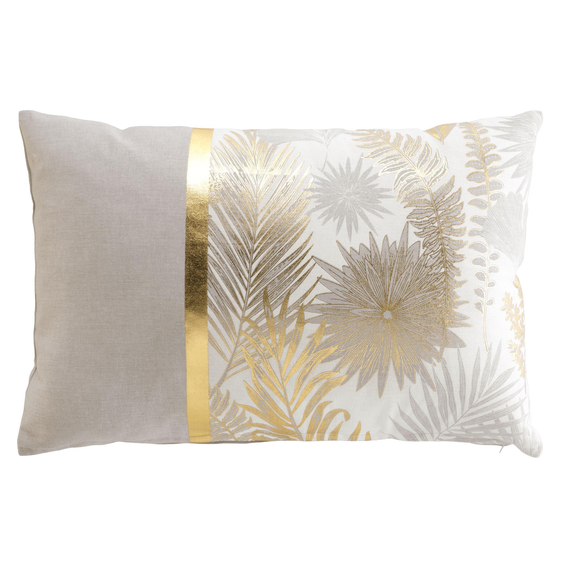 COUSSIN DEHOUSSABLE 40X60CM IMPRIME METALLISE MELISSE