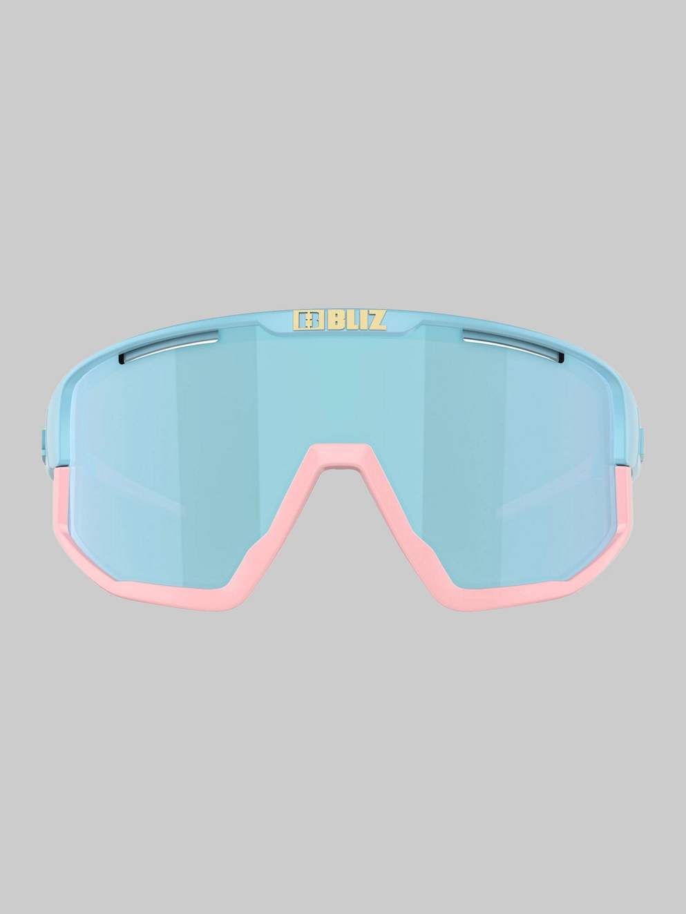 BLIZ Active Eyewear Fusion Small Matt Pastel Blue Sunglasses smoke w ice blue multi