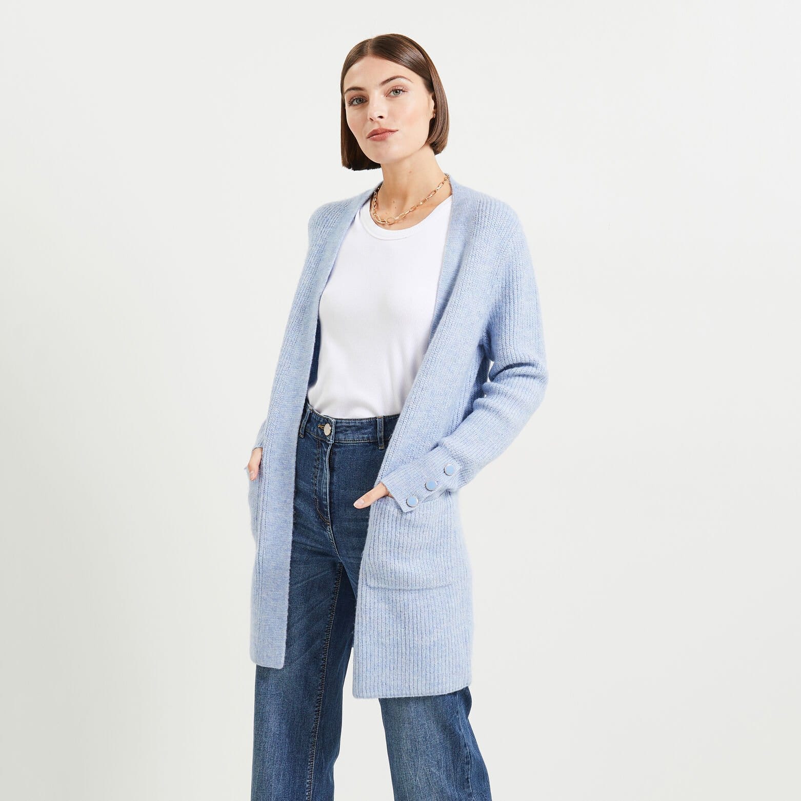 Gilet long femme