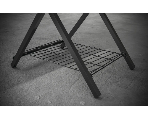 Tenneker® opklapbare tafel voor pizzaovens inclusief drie haken voor accessoires