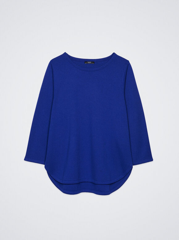 Camiseta de gola redonda - Azul