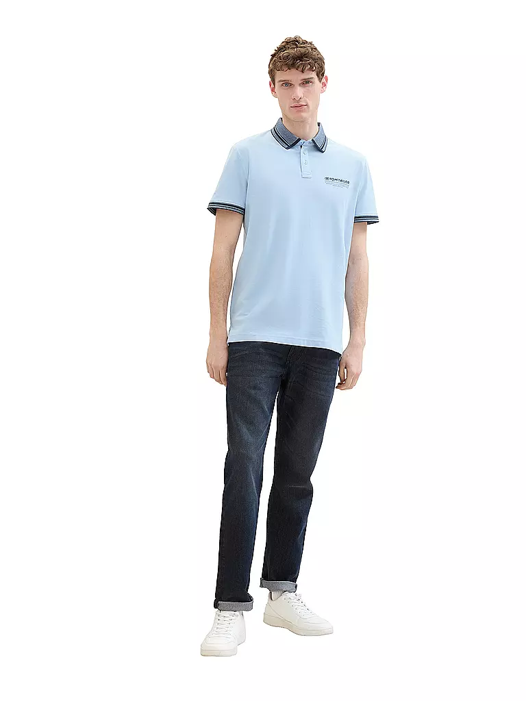TOM TAILOR Poloshirt hellblau