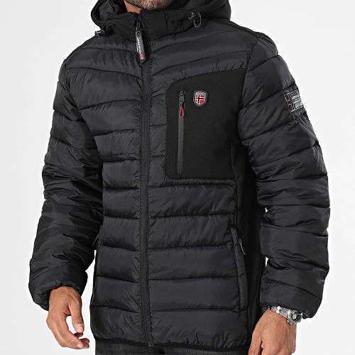 Doudoune Capuche Noir
