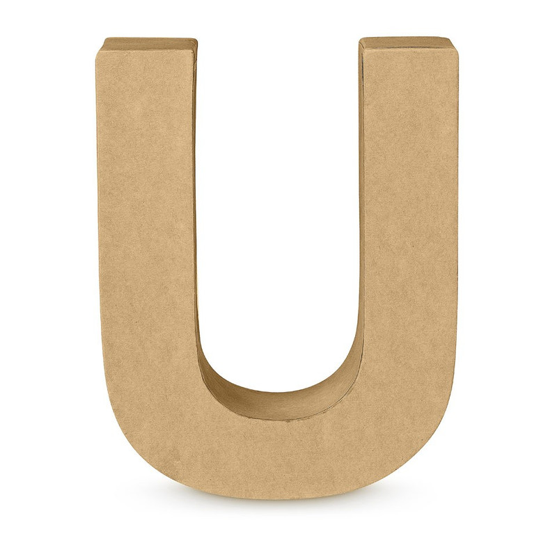 Kartonnen letter U
