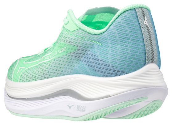 Chaussures Running Mizuno Wave Rebellion Flash 2 Vert Femme
