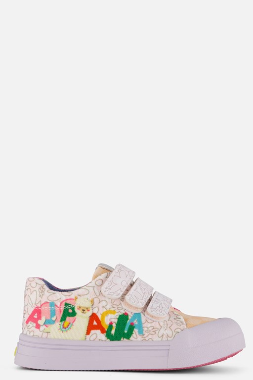 Go Bananas Alpaca Sneakers wit Canvas