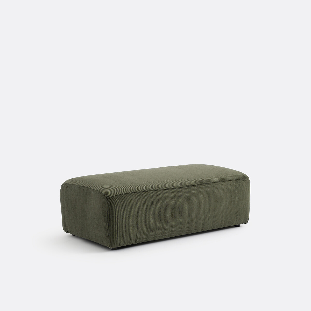 LA REDOUTE INTERIEURS<br>Puff XL, veludo canelado fino, Liora