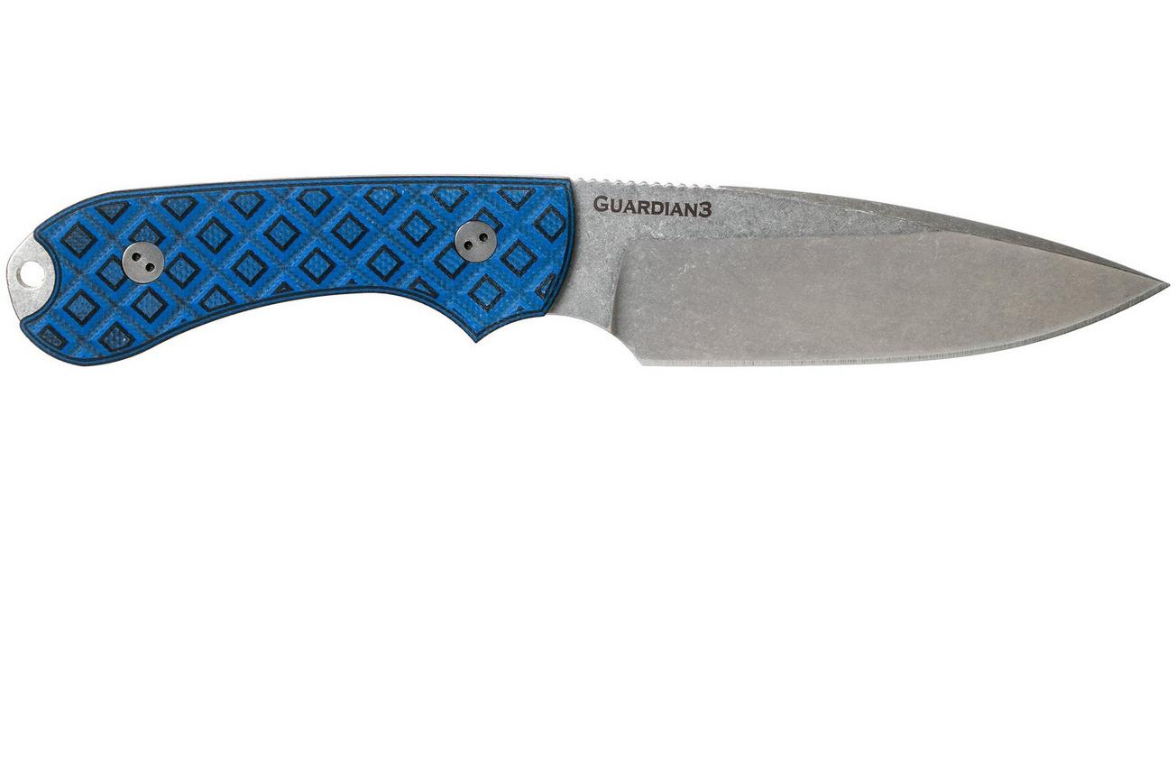 Bradford Guardian 3FE, Black Blue Guardian 3 M390, Sabre Stonewashed, False Edge 3FE-013