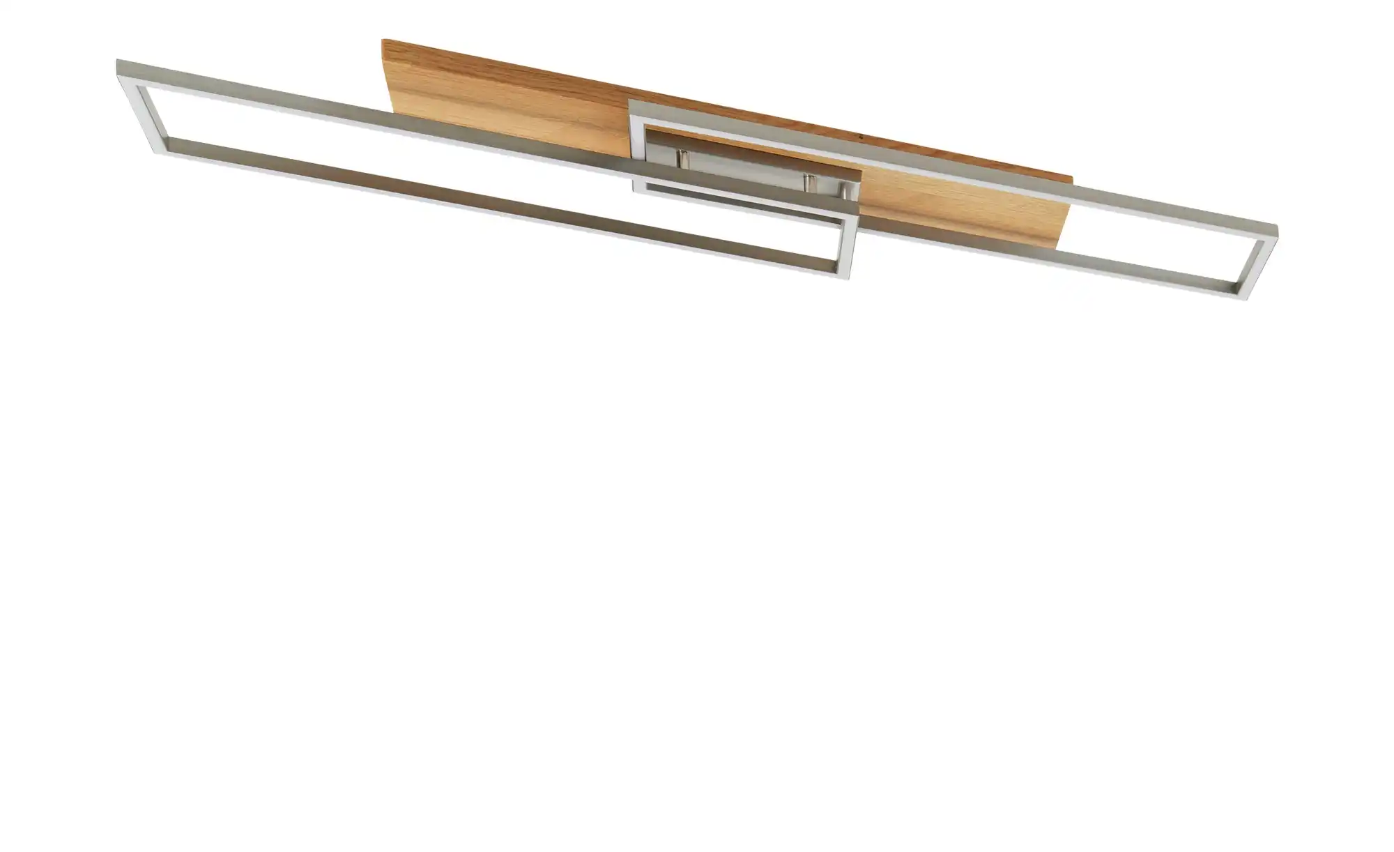 LED-Deckenleuchte, 2-flammig, Eiche natur