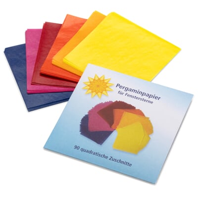 Pergaminpapier für Fenstersterne