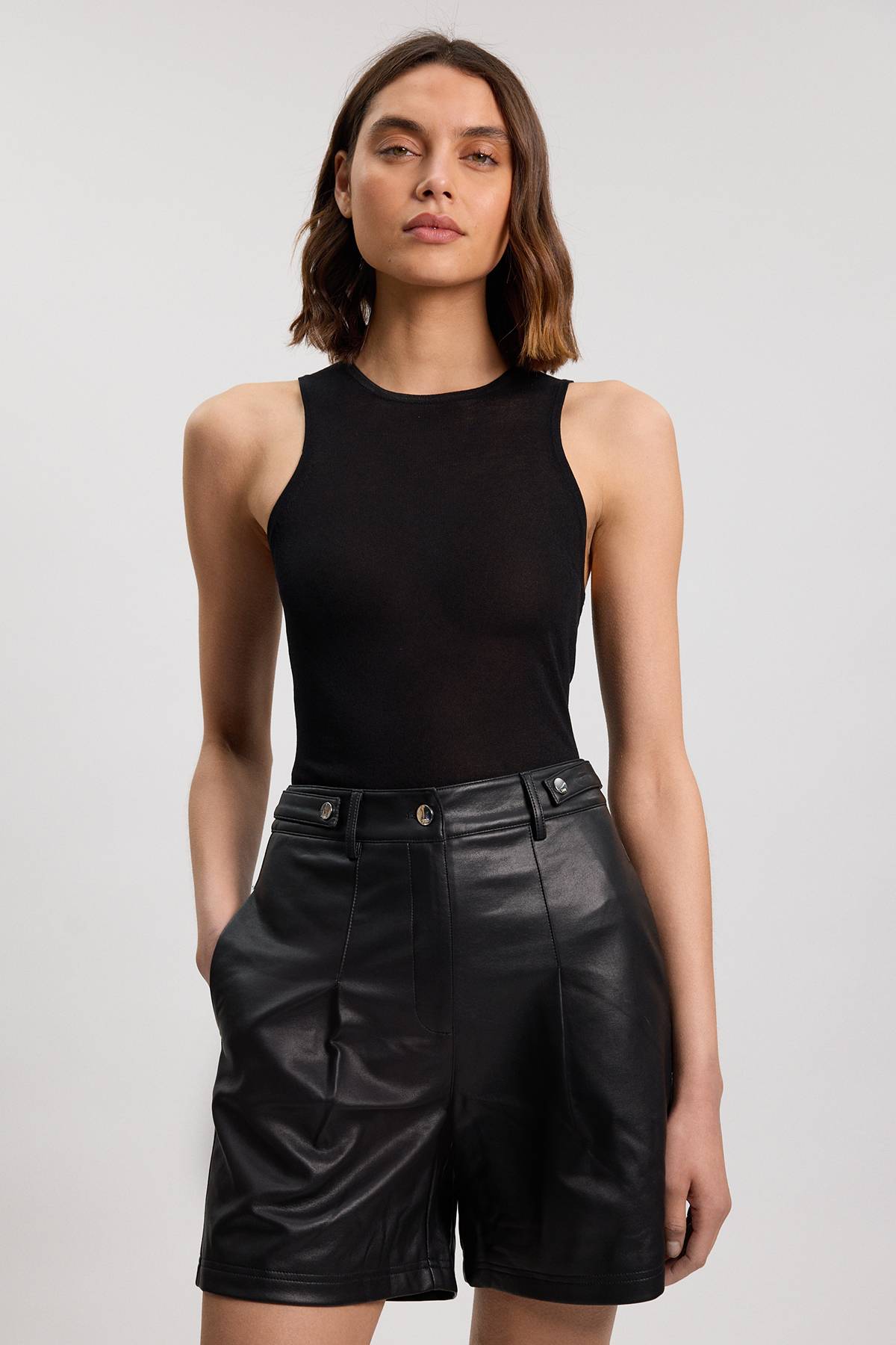 KarenMillen Short Urbain En Synthétiquecuir