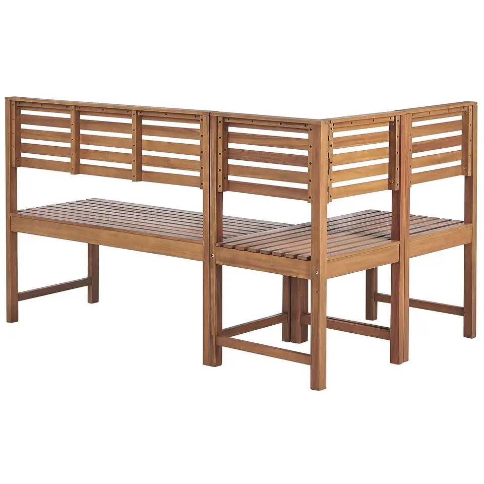TREIA - Tuinset voor 4 - Lichte houtkleur - Acaciahout