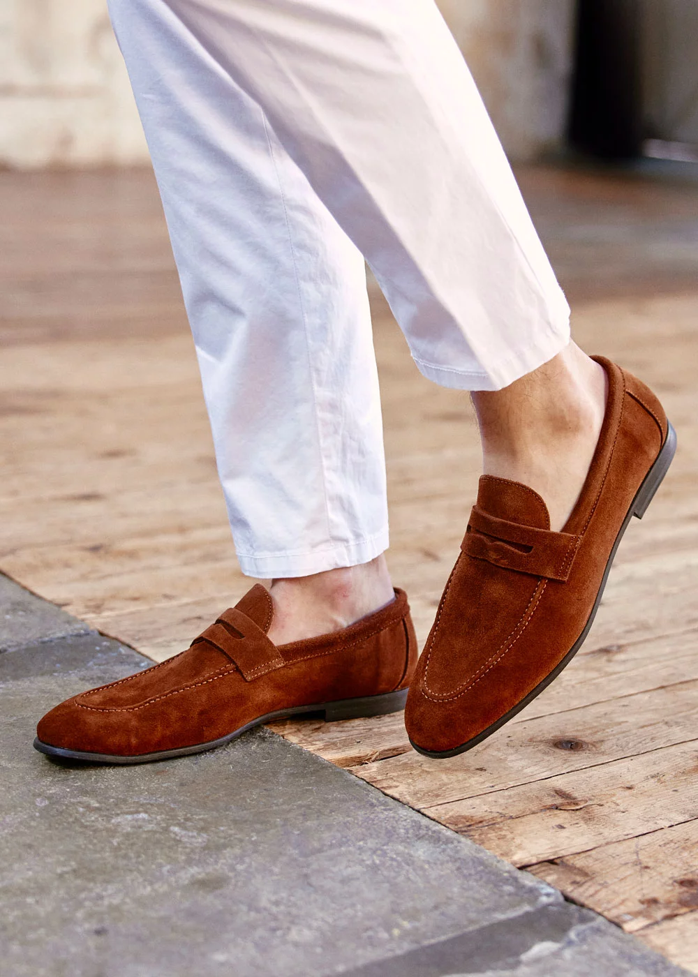 MOCASSIN ORSO VELOURS MARRON