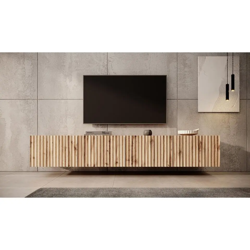Meubella - TV-Meubel Pepinos - Eiken - 200 cm