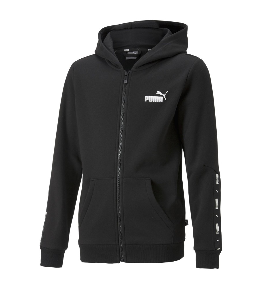 Moletom Puma Essential com zíper, preto