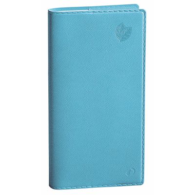 Agenda de poche Equology Italnote recyclé avec répertoire - 1 semaine sur 2 pages - 8,8 x 17 cm - bleu - Quo Vadis
