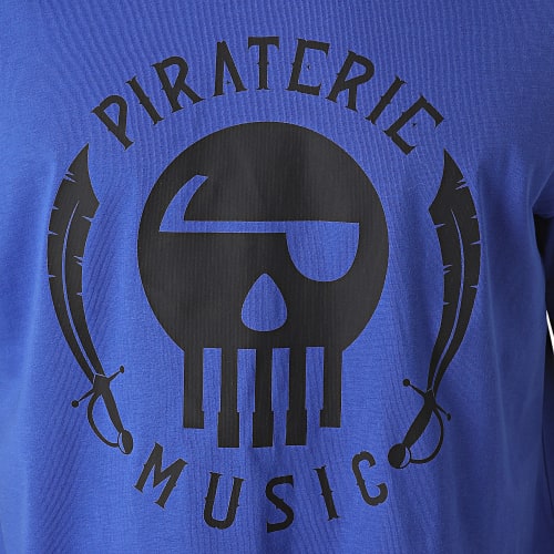 Tee Shirt Oversize Large Logo Bleu Roi