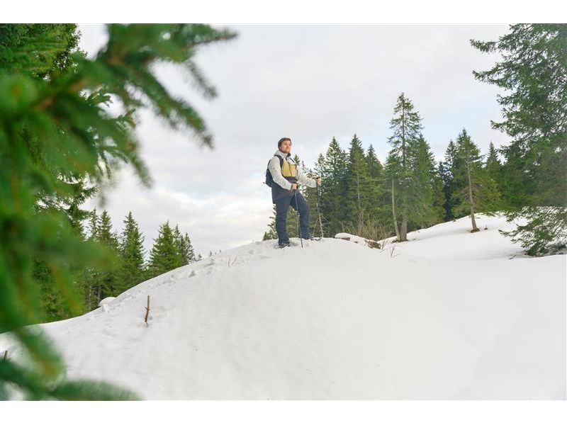 KOOR Schneeschuh Lumi Flex S/M Dunkelrot Mit Steigeisen aus Manganstahl