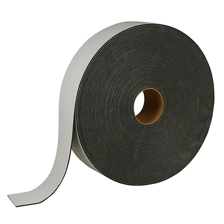 Rouleau de bande en mousse auto-adhésive acoustique Diall 30 m x 70 mm x 2/3 mm